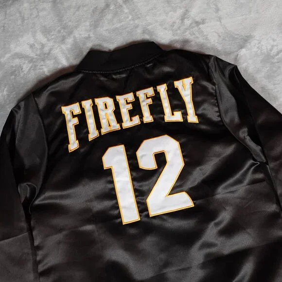 FireFly Music Festival Satin Bomber Jacket Mens M Limited Black - Picture 7 of 10